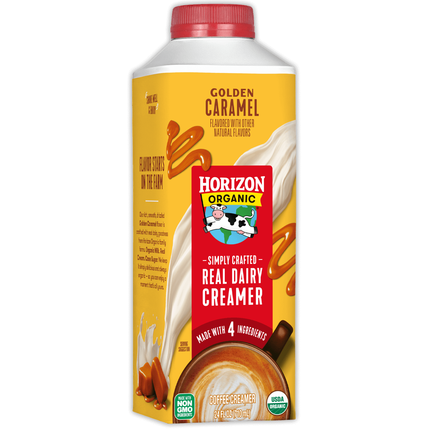 Golden Caramel Real Dairy Coffee Creamer - Horizon